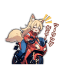 キツネとタヌキの軌跡（個別スタンプ：16）
