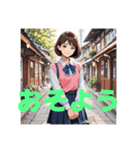 木之本レール作AIあいちゃんイラスト（個別スタンプ：15）