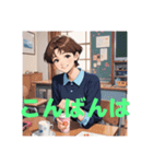 木之本レール作AIあいちゃんイラスト（個別スタンプ：18）