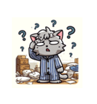 朝起きたら絶望してるネコ（個別スタンプ：32）