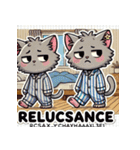 朝起きたら絶望してるネコ（個別スタンプ：40）