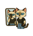 おしゃれ猫ミル（個別スタンプ：7）