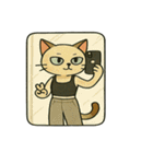 おしゃれ猫ミル（個別スタンプ：31）