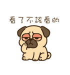 パグのぽやぽや日常★〞（個別スタンプ：22）