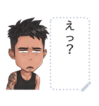 タトゥー入りスポーツ男子（個別スタンプ：11）