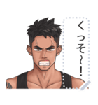 タトゥー入りスポーツ男子（個別スタンプ：21）