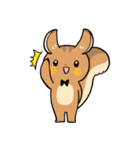 にこやかなリス 文字なし（個別スタンプ：2）