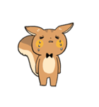 にこやかなリス 文字なし（個別スタンプ：6）