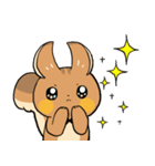 にこやかなリス 文字なし（個別スタンプ：16）