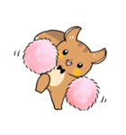 にこやかなリス 文字なし（個別スタンプ：18）