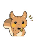 にこやかなリス 文字なし（個別スタンプ：19）