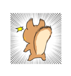にこやかなリス 文字なし（個別スタンプ：25）