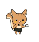 にこやかなリス 文字なし（個別スタンプ：30）