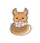 にこやかなリス 文字なし（個別スタンプ：34）