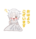 三日月宗近と鶴丸国永のLINEスタンプ（個別スタンプ：1）