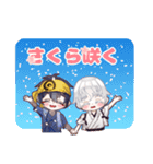 三日月宗近と鶴丸国永のLINEスタンプ（個別スタンプ：40）