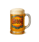 ビールジョッキで一言（個別スタンプ：2）