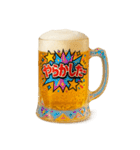 ビールジョッキで一言（個別スタンプ：20）