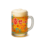ビールジョッキで一言（個別スタンプ：29）