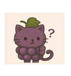 ぶどうにゃんの言いわけスタンプ（個別スタンプ：16）