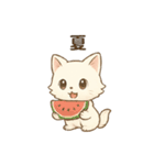 もふもふ神使？☆しろねこ便（個別スタンプ：16）