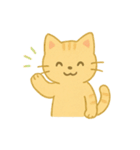 ふわっとシュールなねこ（個別スタンプ：1）