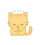 ふわっとシュールなねこ（個別スタンプ：3）