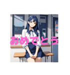 木之本レール作AIあいちゃんイラストシャツ（個別スタンプ：9）