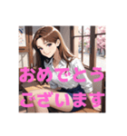 木之本レール作AIあいちゃんイラストシャツ（個別スタンプ：12）