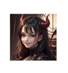 美しい悪魔の女の子（個別スタンプ：7）