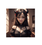 美しい悪魔の女の子（個別スタンプ：15）