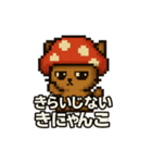 きにゃんこ(きのこ+にゃんこ)日常スタンプ（個別スタンプ：6）