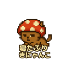 きにゃんこ(きのこ+にゃんこ)日常スタンプ（個別スタンプ：20）