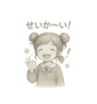 こはるのやさしい毎日（手描き鉛筆風）（個別スタンプ：12）