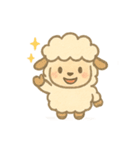 ふわふわ羊のまいにち（個別スタンプ：1）