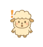 ふわふわ羊のまいにち（個別スタンプ：3）