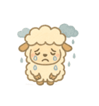 ふわふわ羊のまいにち（個別スタンプ：4）