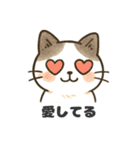 猫シロのまいにちスタンプ（個別スタンプ：3）