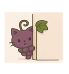 ぶどうにゃんのゆるかわスタンプ（個別スタンプ：18）