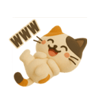 フェルト＊ネコ（個別スタンプ：6）