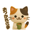 フェルト＊ネコ（個別スタンプ：13）
