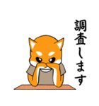 柴犬のダブルビックリ（個別スタンプ：11）