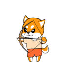 柴犬のダブルビックリ（個別スタンプ：31）