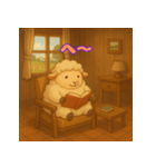 ぽっちゃりまるひつじ（個別スタンプ：32）