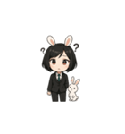 まじめOLうさぎちゃん（個別スタンプ：6）