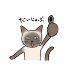 びびり猫のシャムちゃん（個別スタンプ：33）