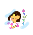 元気いっぱい幸せガール（個別スタンプ：4）