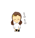 元気いっぱい幸せガール（個別スタンプ：5）