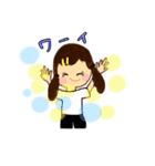 元気いっぱい幸せガール（個別スタンプ：14）