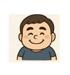 ぽっちゃり男性リアクション（個別スタンプ：4）